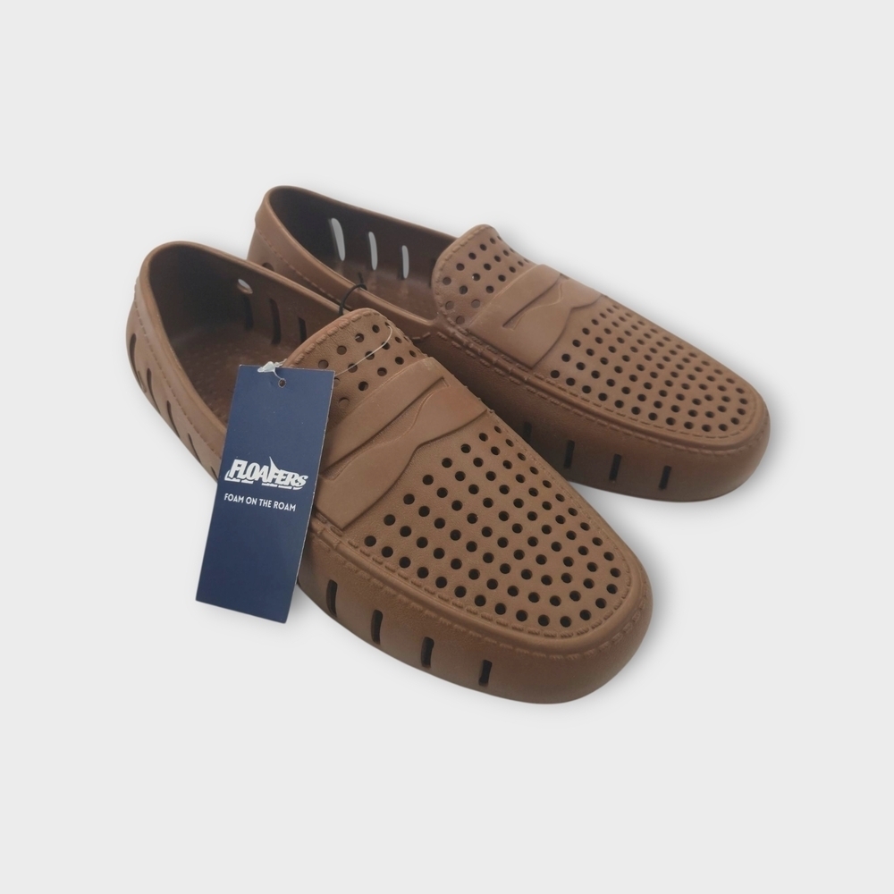 NEW Men's Floafers Country Club Driver Chestnut Hill / Gum Brown Size 8 D w/tags
